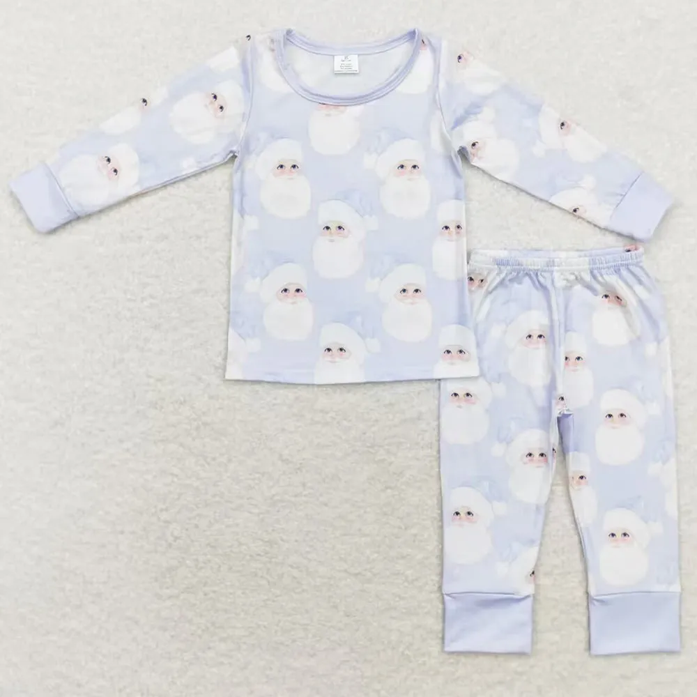 Baby Girls Pajamas Christmas Santa Bamboo Pajamas Sibling Sets BLP0685 GLP1534