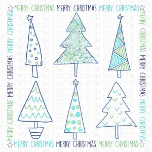 Boy's Merry Christmas Trees