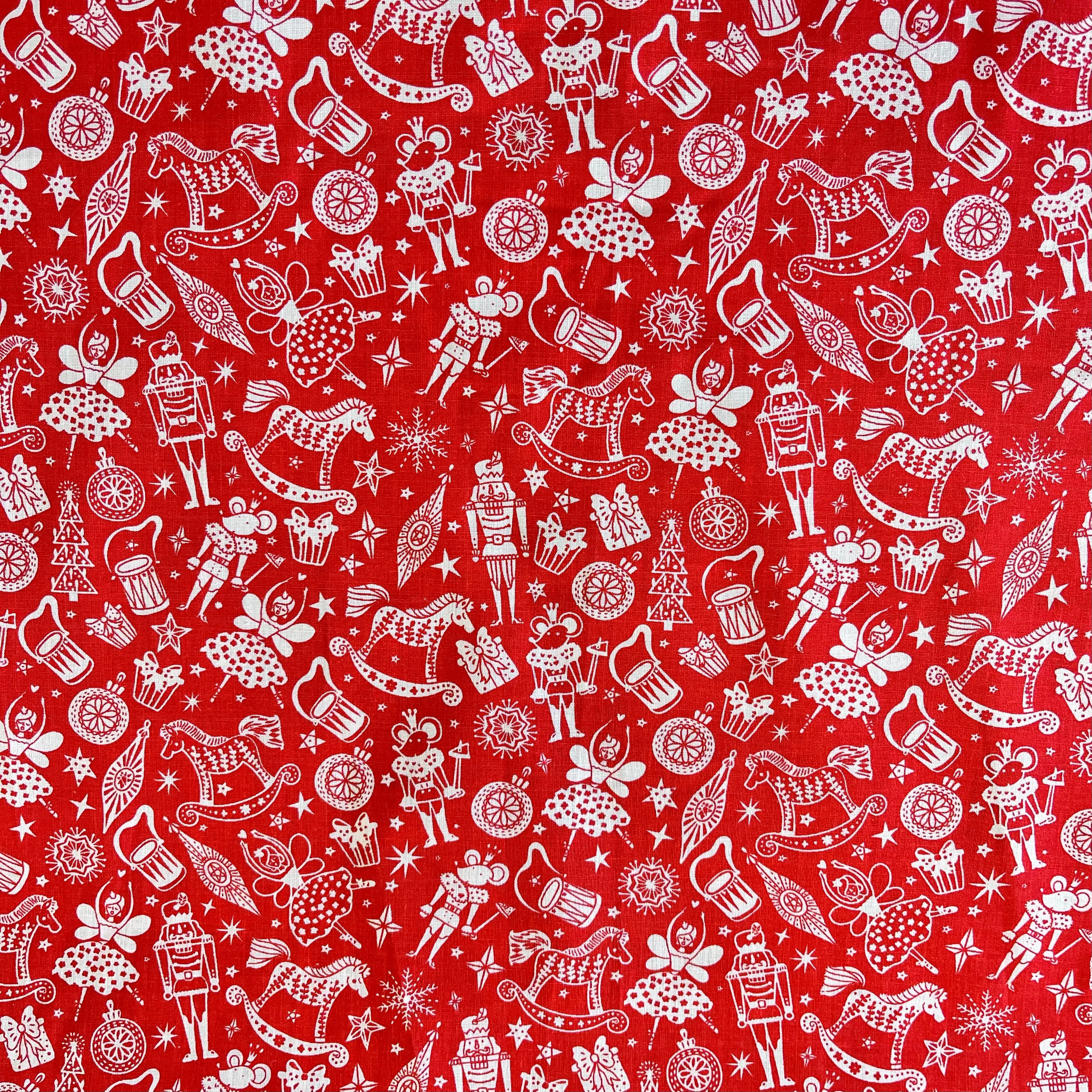 Christmas Polycotton Prints - Cracking Christmas - Sold by Half Metre