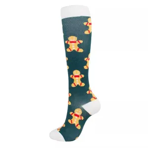 Gingerbread Man Knee High Socks