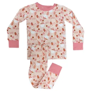 In My Jammers Pink Santa L/S 2pc PJ Set
