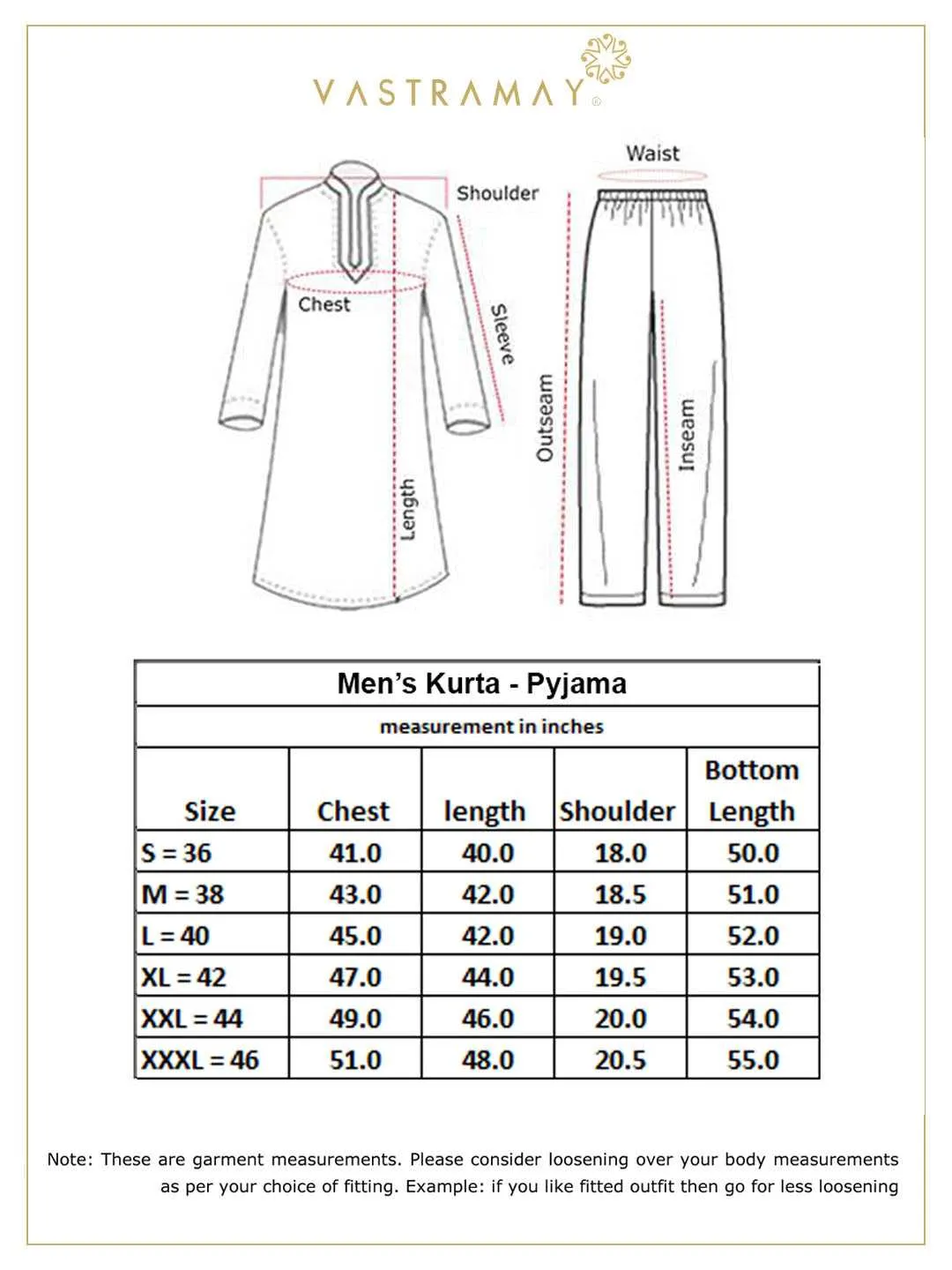 Jashvi Men's Red Cotton Handloom Kurta With Pyjamas Set