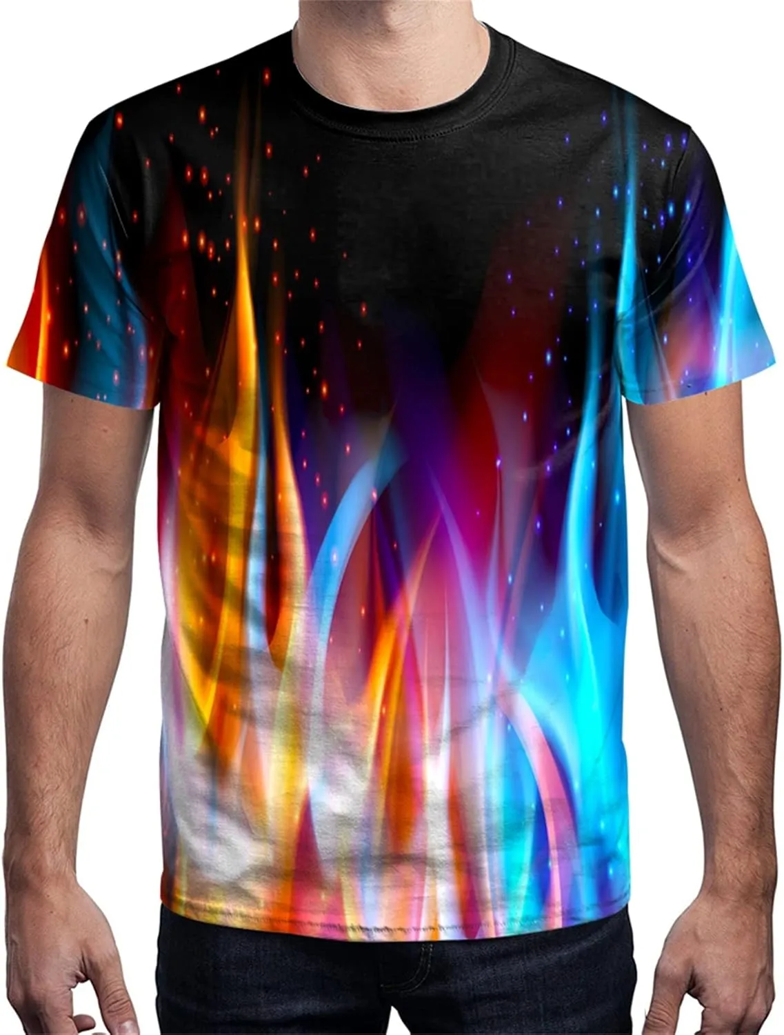 Linnhoy Unisex Men's and Women's Shirts Unisex Fashion Casual Novelty Tees 3D Graphic Adults T-Shirts Teens Tops Size S-XXL
