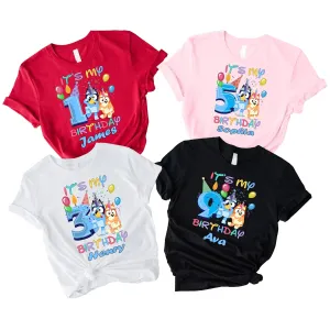 Personalized Birthday T-Shirt for Boys & Girls  Customizable Costume Shirts for Toddlers to Big Kids, 2nd & 3rd Birthday Outfits, Matching Mom & Dad Shirts, Custom Name Birthday Party T-Shirts for Kids & Friends