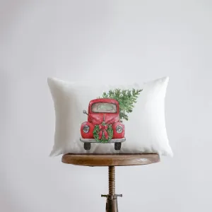 Red Christmas Truck | 18x12 | Wreath Pillow Cover | Red Truck | Christmas Decor | Throw Pillow | Home Decor | Room Decor | Sister Gift