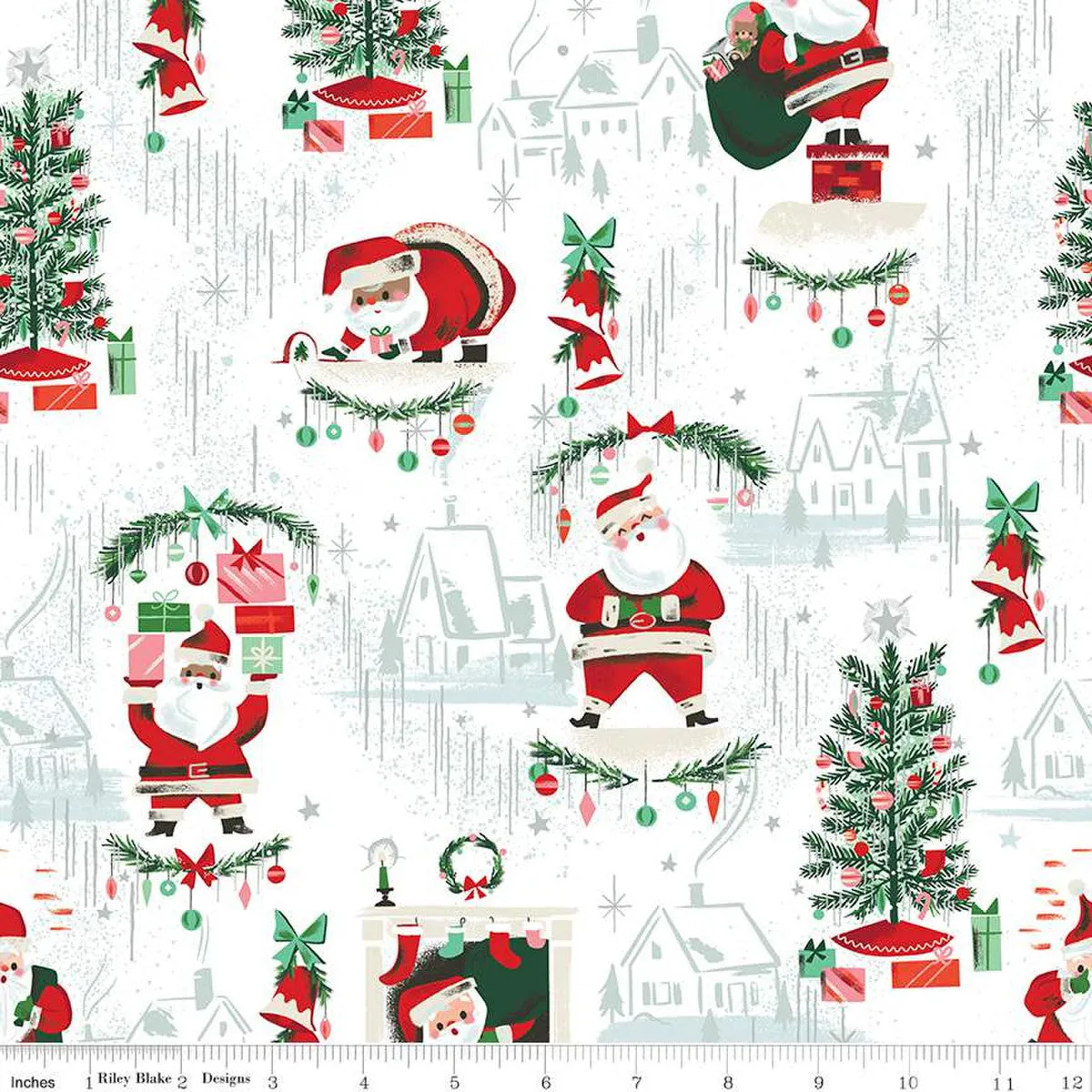 'Twas - Main in White Sparkle - SC13460-WHITE - Half Yard