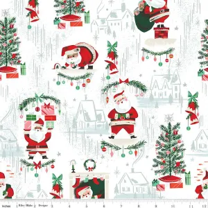 'Twas - Main in White Sparkle - SC13460-WHITE - Half Yard