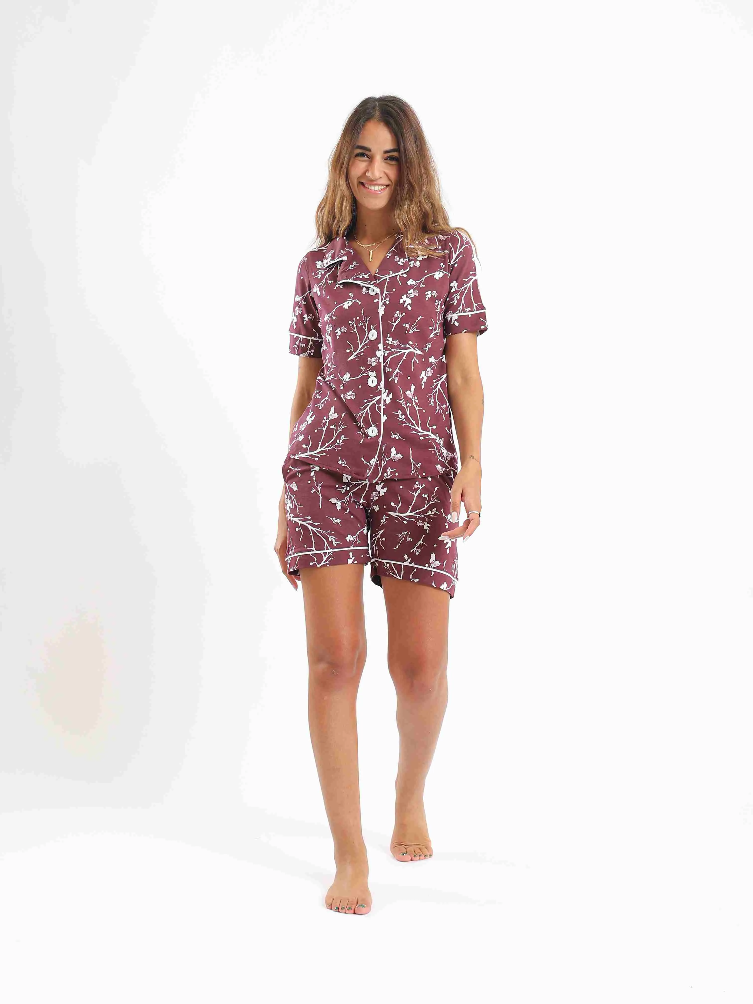 Women's Cotton Pajama Set - Relaxing Loungewear for a Good Night's Sleep